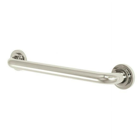 Kingston DR414166 16 in. Manhattan Decorative Grab Bar, Polished Nickel
