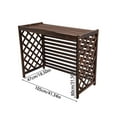 thumbnail image 3 of Air Conditioner Privacy Screen, Wood Color Air Conditioner Fence Screen,Rustic Air Conditioner Screen, 3 of 18