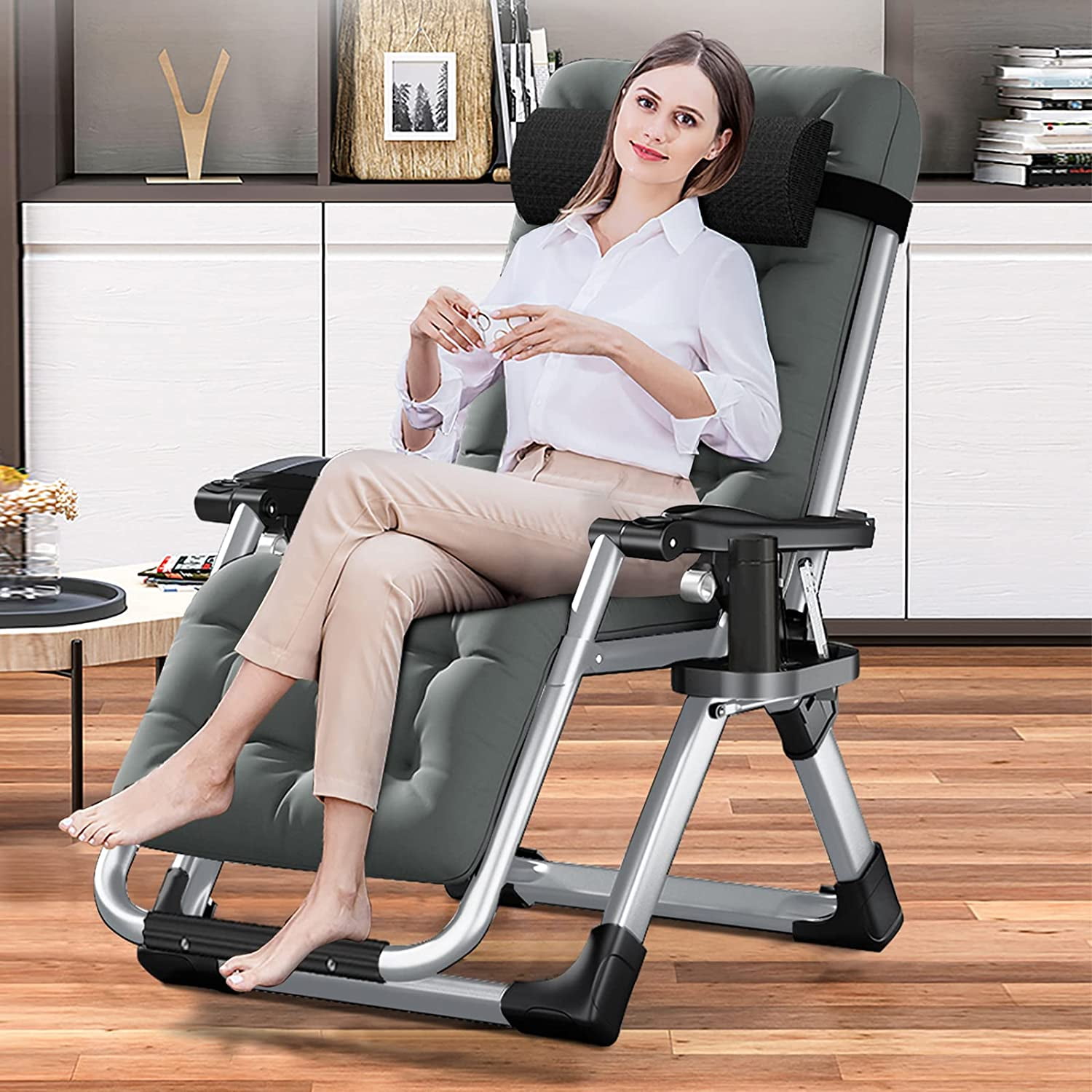 portal oversized mesh back zero gravity recliner chair