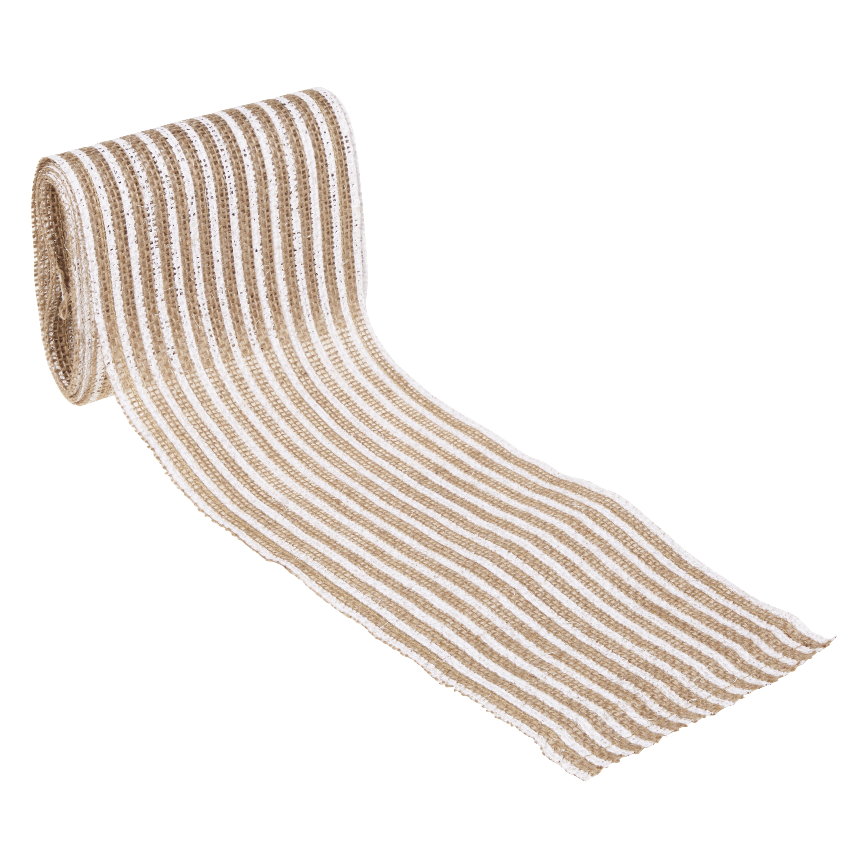 Love, Laugh, Craft Natural Burlap Ribbon, 5"W x 3-Yds, Multi-Color