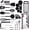 Black, variant on Kitchen Utensils Set, Cooking Utensil Set Kitchen Gadgets, Pots and Pans set Nonstick and Heat Resistant, 24 Pcs Nylon and Stainless Steel, Spatula Set, Apartment Essentials Kitchen Cookware Sets