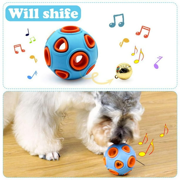 Dog toy ball with bell inside hot sale
