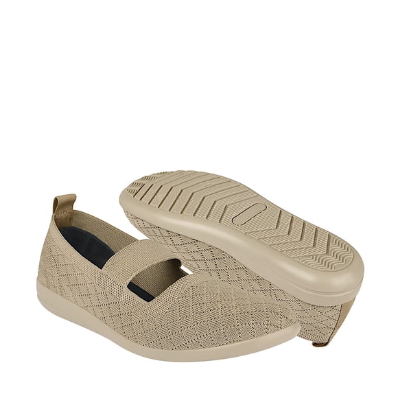 TENIS CASUALES DAMA SIENA 615 TEXTIL BEIGE
