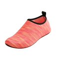 thumbnail image 2 of HTHLVMD Lightweight Swim Socks, Women Pool Water Footwear, Quick-Dry Water Shoes, Striped Barefoot Aqua Socks, Water Shoes for Women Men Slip-Resistant Beach Swim Boating Surf Shoes, Pink 8.5, 2 of 5