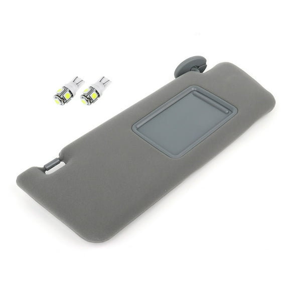 CCIYU Gray Windshield Sun Visor Mirror Right Passenger Side Replacement fit for 2005 2006 2007 2008 2009 2010 2011 for Toyota Tacoma Automobile Sun Visor Assembly
