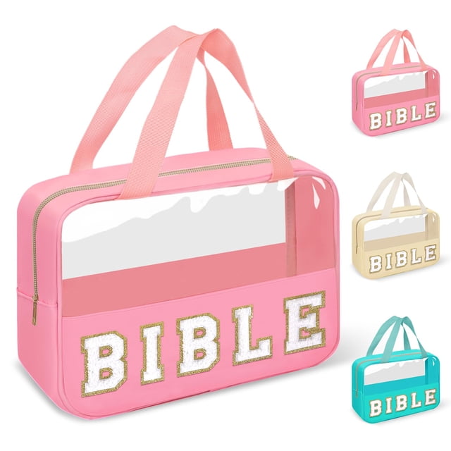 Estuche cosmético izuzta - Bolsa impermeable para biblias (29 x 20 x 9 cm), color rosa