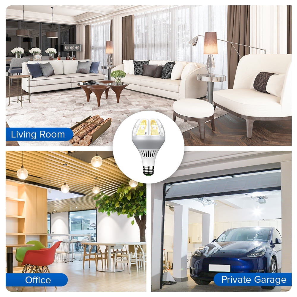 SANSI 35W A21 LED Bulb, 6500 Lumens Ultra Bright Light Bulb, E26 Base, 5000K Daylight Non-Dimmable