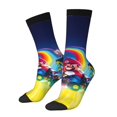 thumbnail image 2 of Saiise Mario Funny Socks Men Women Adults Novelty Graphic Crew Tube Socks Crazy Design Casual Dress Socks for Sports,Running,Travel, 2 of 7
