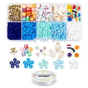 1set DIY Jewelry Making Kits Including Handmade Polymer Clay Acrylic Resin ABS Plastic Beads