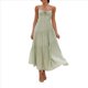 thumbnail image 1 of Vestido Fluido con Tirantes Finos y Corsé para Mujer, Ideal para Vacaciones en la Playa o Como Invitada de Boda Verde XL, 1 of 10