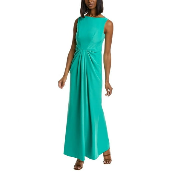 Kay Unger womens  Sansa Gown, 6, Green