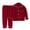 Red, variant on Generic Button up Pajamas for Toddler Kids Baby Boys Girls Solid Pajamas Winter Warm Coats Pants Outfits Set Toddler Regular Loose Comfortable Durable Pajamas ﻿