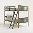 thumbnail image 2 of Storkcraft Caribou Twin over Twin Bunk Bed, Olive with Natural, 2 of 10
