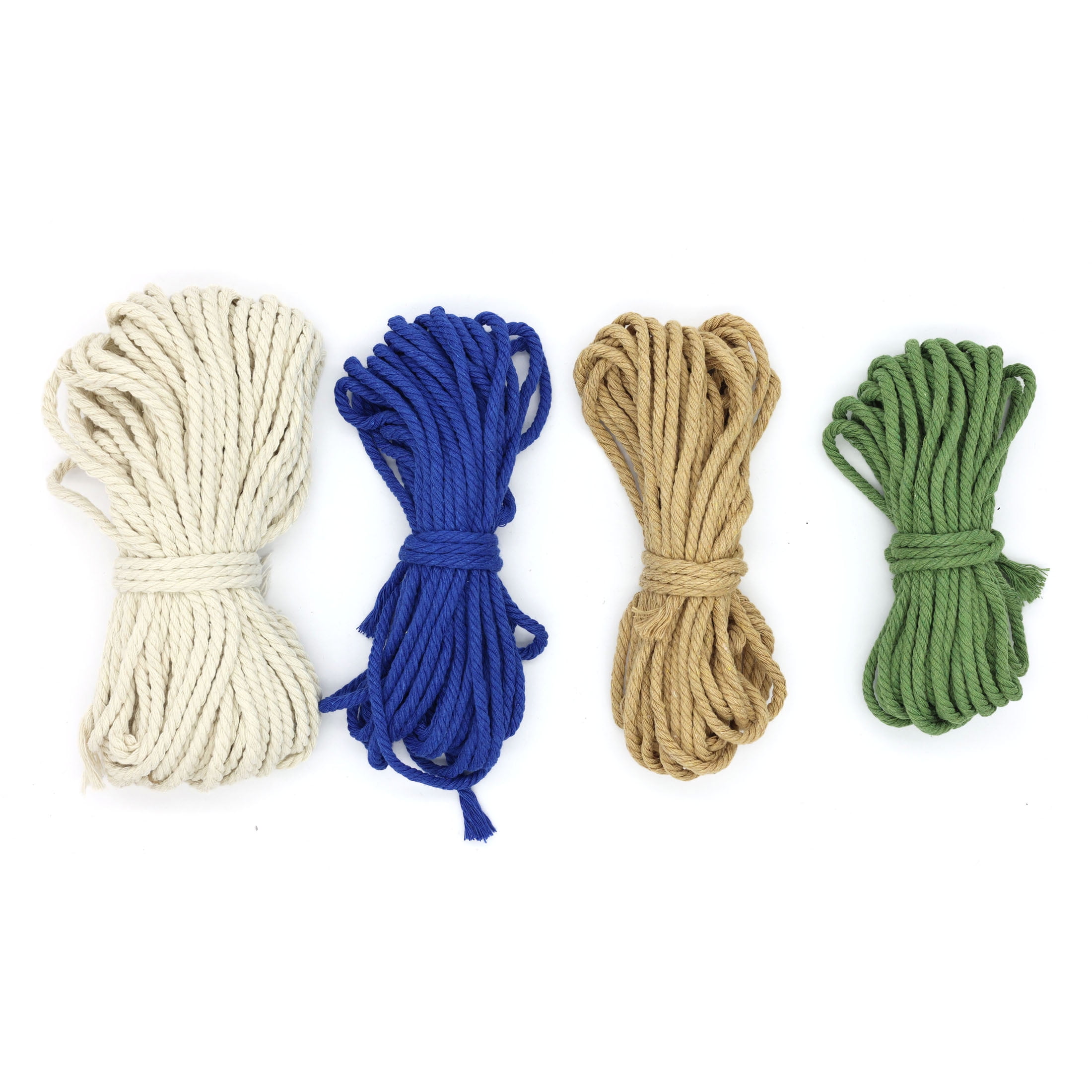 UNIQUE CREATIV CRAFT Macramé Coaster Kit – Multi-Colour, 3 pcs, Age 8+, Beginner, 15.5 cm, MACRAMECOASTER PATTN