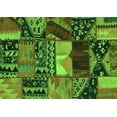 thumbnail image 1 of Ahgly Company Indoor Rectangle Patchwork Green Transitional Area Rugs, 5' x 8', 1 of 1