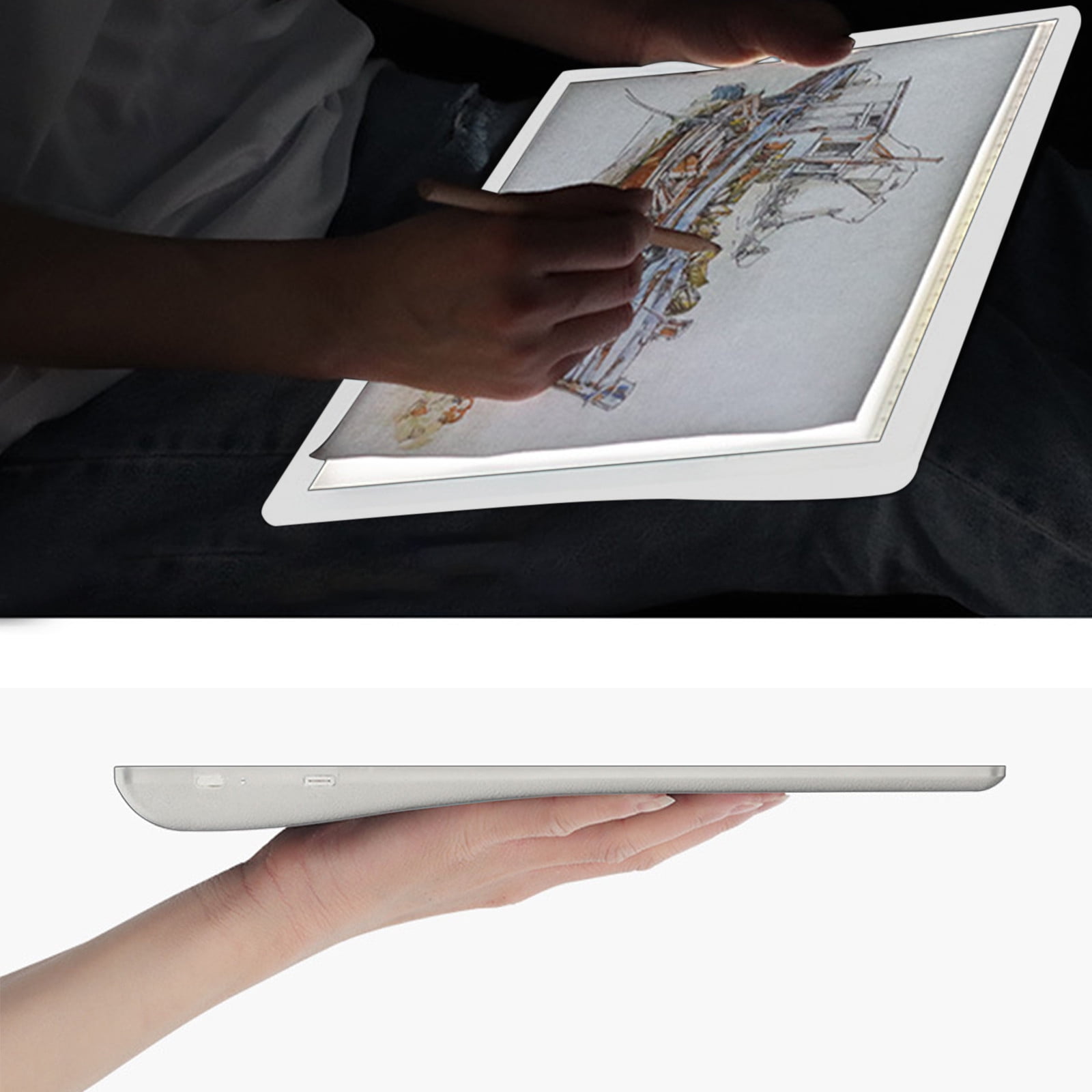 karymi Rechargeable A4 Tracing LED Copy Board Light Box,Slim Light Pad, USB Power Copy Drawing Board Tracing Light Board for Artists Designing, Animation, Sketching Gifts for Women
