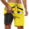 thumbnail image 2 of MAIHAN Mens Swim Trunks with Compression Liner,Quick Dry Swim Trunks|Printed Beach Board Shorts with Elastic Drawstring Waist|Lightweight Casual Summer Shorts(Watermelon Red,XXL), 2 of 7