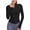 Black, variant on Womens Running Jacket Long Sleeve Cropped Workout Yoga Sport Tops Lightweight Athletic Zip Up Gym T-Shirt with Thumb Holes