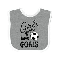 Inktastic Girls Gotta Have Goals Soccer Girls Baby Bib