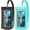 Black+Teal（Float）, variant on Casetego Universal Waterproof Phone Pouch with Card Slot&Lanyard, IPX8 Cellphone Dry Bag Waterproof Case for iPhone 14 13 12 11 Pro Max SE XS XR S10 S9 Note 20/10 Up to 7" -2 Pack,Black