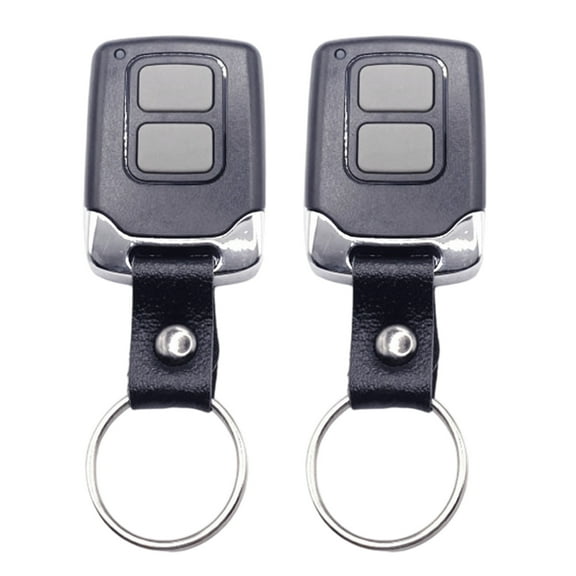 2-Pack Universals Garage Door Keychain Remotes - Compact Design, Easy Programming for All Brand Openers