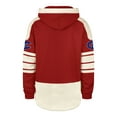 thumbnail image 3 of Men's '47  Red Montreal Canadiens Blue Line Heritage Lacer Pullover Hoodie, 3 of 3