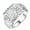 Longevity Character, variant on APIPEE Mens Titanium Engagement Wedding Band CZ Comfort Fit Gift for Dad Husband With White Gift Box Packaging