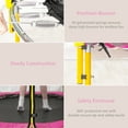 thumbnail image 4 of 5.5 FT Kids Trampoline with Enclosure Net, Basketball Hoop and Ball, Pink, 4 of 6