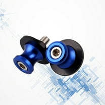 FELTECHELECTR 2Pcs Blue Aluminum Alloy Motorcycle Swingarm Spool Screw for Racing Protection