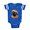 Royal Blue, variant on CafePress - PD Moreno's Halloween Black - Cute Infant Baby Football Bodysuit