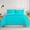 Turquoise, variant on Turquoise Full ( 80" x 90" ) Size 100% Cotton Duvet Set, 800 Thread Count, Stripe Pattern, 1-Piece Comforter Cover with Zipper Closure & 2-Pillow Shams– Hotel Quality, All-Season