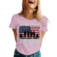 thumbnail image 3 of 250 Anniversary Usa Shirt Summer Tops for Women Graphic Tees Stylish Printed Short Sleeve Round Neck Comfortable Casual Daily Everyday Wear, 3 of 5