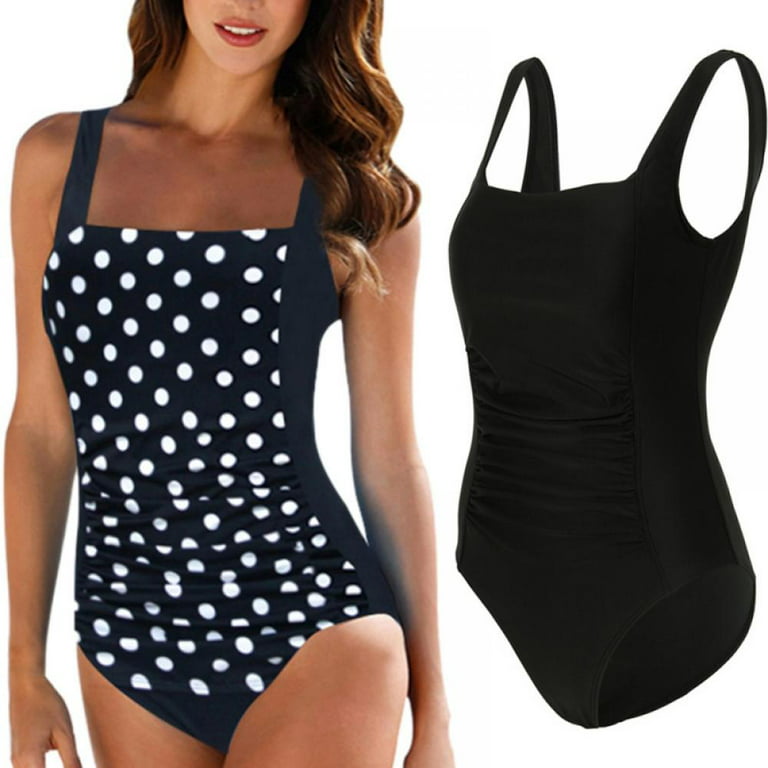 One Piece Swimsuits Women Bathing Suit V Neck Swimwear Tummy Control  Monokini Sexy Backless Swimming Suits