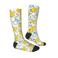 thumbnail image 3 of Daiia Sports Socks Ducks and Anchors Printed Novelty Crew Socks for Men Women Knee High Socks Cotton Socks Soft & Breathable Support Unisex Socks, 3 of 9