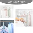 thumbnail image 3 of 3 Pcs Closet Organizers and Storage, Sturdy Closet Organizer Hangers, Closet Storage, Closet Organization, Magic Space Saving Hanger with 9-Holes for Wardrobe Heavy Clothes, Khaki, 3 of 6
