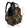 thumbnail image 2 of Xecao Sloth Doing Yoga print Large Capacity Nappy Bag is a multi-functional waterproof travel backpack, perfect as a nursing bag or mummy backpack for women, 2 of 6