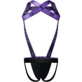 thumbnail image 4 of JOCKMAIL Mens Harness Sport Shoulder Strap with Mens Jock Strap Fitness One-piecs Mens Harness with Jockstrap Bodysuit, 4 of 4