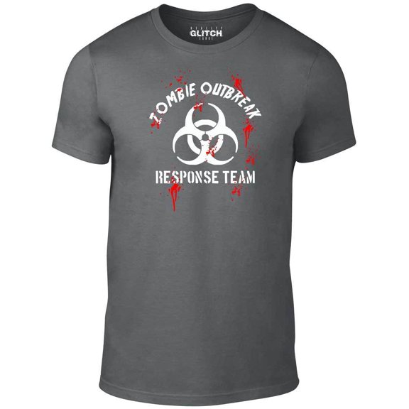 Reality Glitch Men's Zombie Outbreak Response T-shirt Apocalypse Graphic Tee