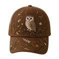 thumbnail image 2 of Women's Baseball Cap Embroidered Floral Hat, Vintage Breathable Adjustable Dad Hat, Garden Sun Cap, 2 of 7