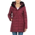 thumbnail image 2 of Ma Croix Womens Lightweight Alternative Down Puffer Coat Parka Jacket with Plush Lined Hood, 2 of 9
