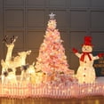thumbnail image 2 of Árbol de Navidad Dream Loom de PVC rosa de 4 pies con soporte de metal, 2 of 7