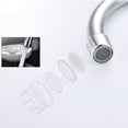 thumbnail image 3 of Grifo de cocina monomando, grifo mezclador de acero inoxidable, grifo de fregadero de arco alto, grifo de fregadero giratorio de 360°, para fregaderos de cocina (sin agua caliente), 3 of 8