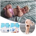 thumbnail image 3 of Paquete de 4 pañales de entrenamiento para bebés Pañales impermeables lavables Impresión ajustable A prueba de fugas Recién nacido Aprendizaje Envoltura de enfermería Tipo 9 Yuarrent BA000363-09, 3 of 7