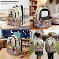 thumbnail image 3 of Xoenoiee Cat Butterfly Daisy Flower Print Backpack with Lunch Bags and Pencil Case Set of 3 Elementary School Bags for Kids Girls Boys Large Capacity Bookbag Bagpack Rucksack Satchel Casual Daypack, 3 of 6