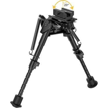 CVLIFE Carbon Fiber Bipod For Picatinny Rail - 6-9 Inch Adjustable Rifle Bipod