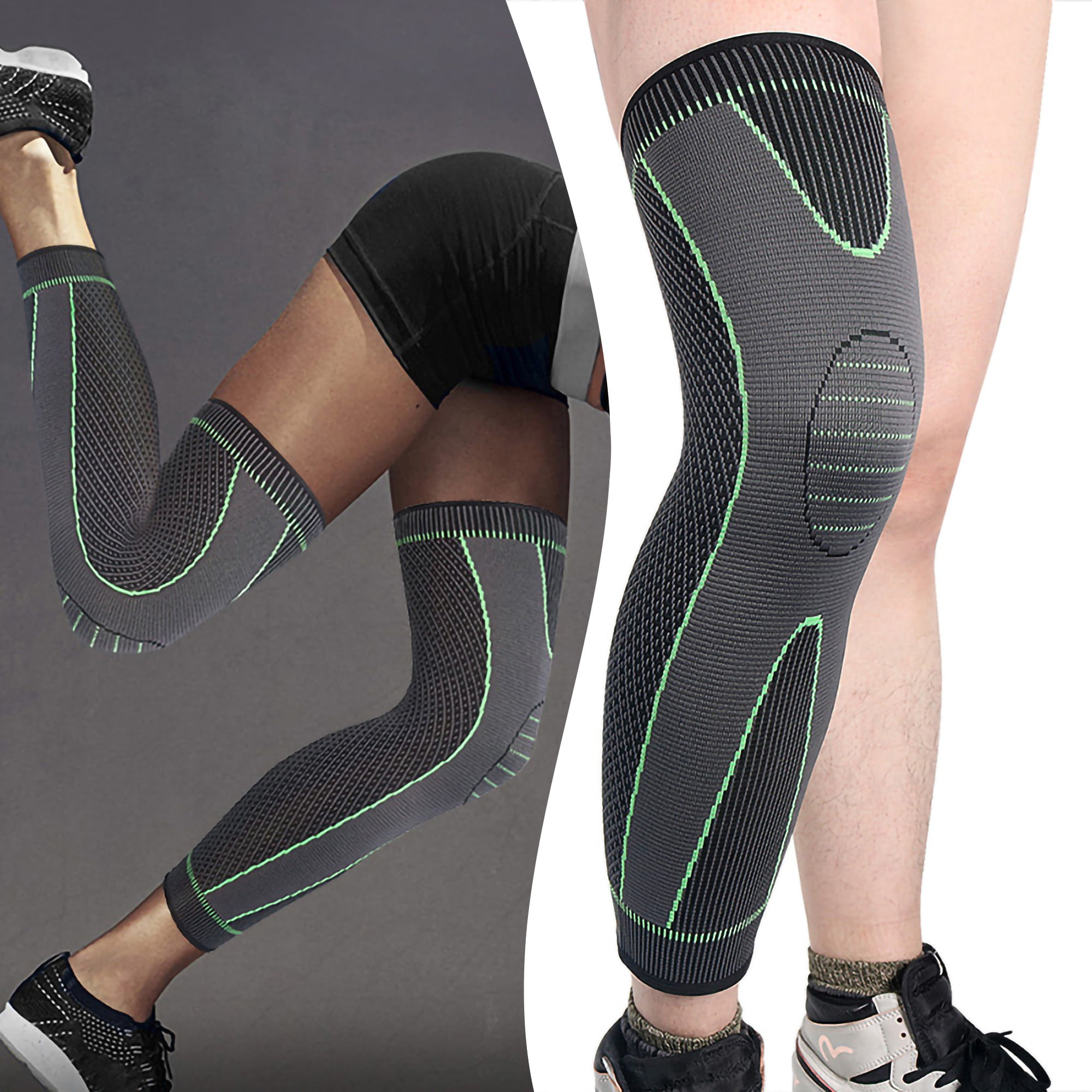 Knee Sleeve Compression Brace Support Sport Meniscus Joint Injury Pain Arthritis 