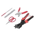 thumbnail image 1 of Leather Hole Puncher Kit, Professional Leather Hole Puncher Kit Convenient Practical  For Fabrics, 1 of 8