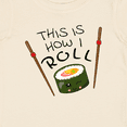 thumbnail image 4 of Inktastic This is How I Roll Cute Sushi Boys or Girls Baby T-Shirt, 4 of 5