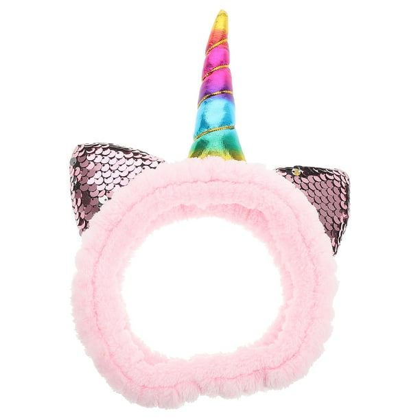 Diadema de unicornio para maquillaje, lavado facial, cuidado de la piel, accesorio para el cabello