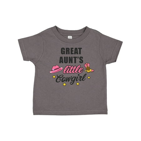 

Inktastic Great Aunts Little Cowgirl with Cowgirl Hat and Boots Gift Toddler Toddler Girl T-Shirt